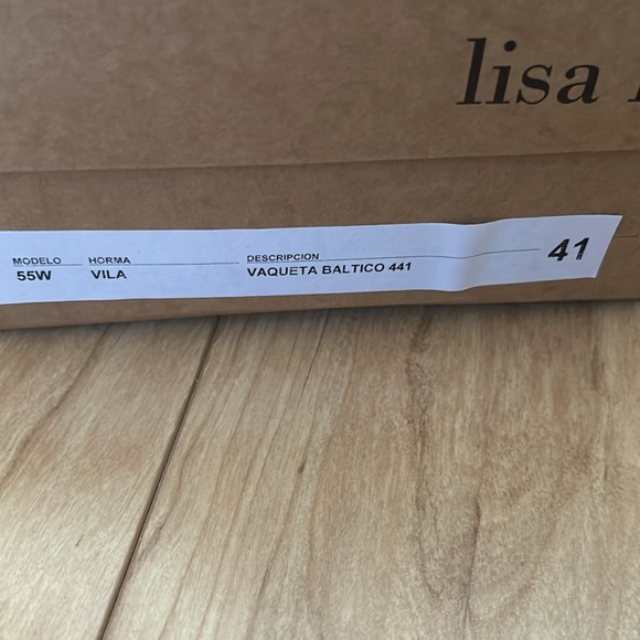 Lisa B Baltic blue leather clogs with wood heel 2 1/2”-3” at back - Picture 7 of 7